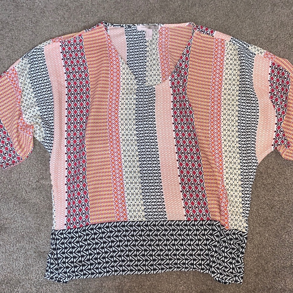 Flowy, Boho Patterned Blouse